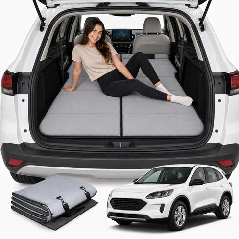 مرتبة سيارة غير قابلة للنفخ لسيارة Ford Escape، مرتبة تخييم للسيارة، وسادة نوم مطورة قابلة للطي مع حقيبة تخزين، تصميم محمول للتخييم والسفر والشاطئ in Kuwait