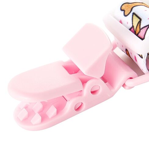 Cute Adult Pacifier Clips: Pacifier Holder Clip with Convenient Hook Loop - Bad Rock Bunny & Rabbit Windmill Puppy - 17 Inch Long 3 Pack Set in Kuwait