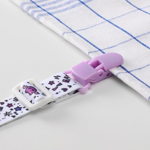 Cute Adult Pacifier Clips: Pacifier Holder Clip with Convenient Hook Loop - Bad Rock Bunny & Rabbit Windmill Puppy - 17 Inch Long 3 Pack Set in Kuwait