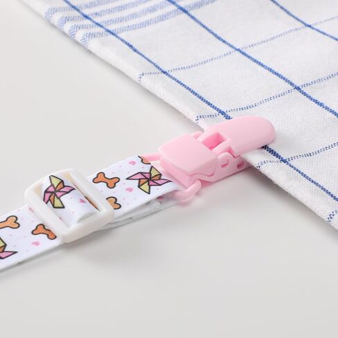 Cute Adult Pacifier Clips: Pacifier Holder Clip with Convenient Hook Loop - Bad Rock Bunny & Rabbit Windmill Puppy - 17 Inch Long 3 Pack Set in Kuwait