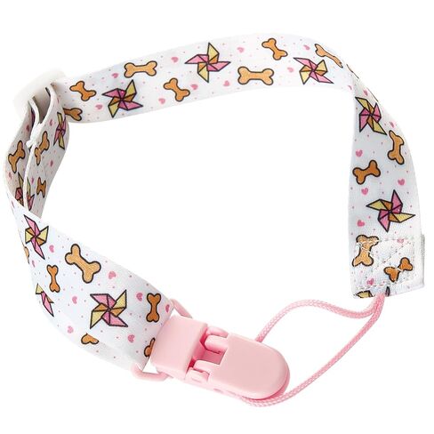 Cute Adult Pacifier Clips: Pacifier Holder Clip with Convenient Hook Loop - Bad Rock Bunny & Rabbit Windmill Puppy - 17 Inch Long 3 Pack Set in Kuwait