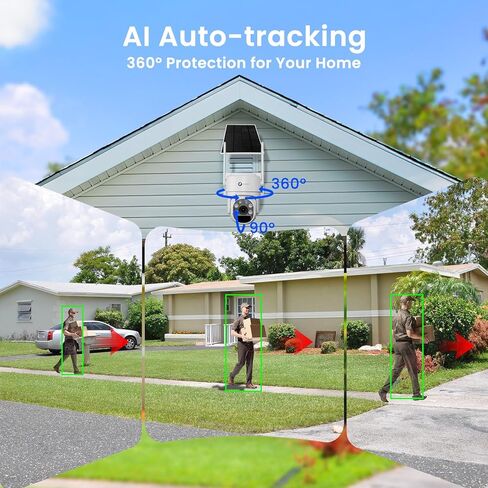 xmartO [Doorbell + 4-CAM] مجموعة كاميرا أمان تعمل بالطاقة الشمسية وجرس باب ذكي بدون أسلاك - 4 قطع 2K QHD PTZ Cam و4K 10CH قابلة للتوسيع WiFi NVR (تخزين 120 يومًا الماضية) وجرس باب ثنائي النطاق 2.4G/5G، بدون رسوم شهرية in Kuwait