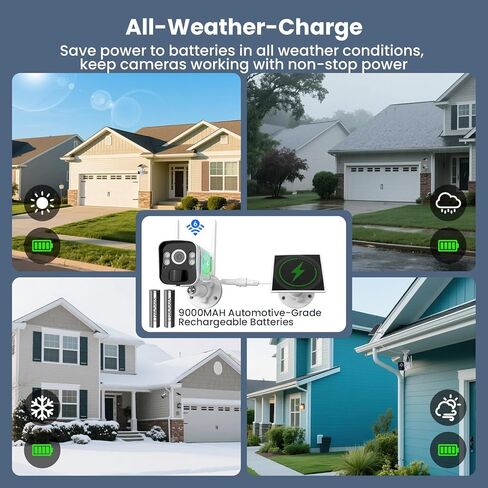 xmartO Wireless 2K QHD Solar Security Camera System,10CH NVR with 500GB HDD in Saudi Arabia