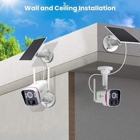xmartO Wireless 2K QHD Solar Security Camera System,10CH NVR with 500GB HDD in Saudi Arabia