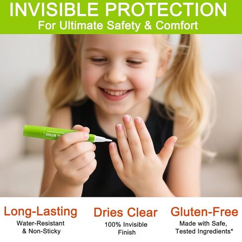 Nail Biting Treatment for Kids, (2pcs) Thumb Sucking Deterrent, Nail Biting Prevention for Kids, Safe and Natural Plant Bitter Formula, Nail Care Stop Biting Nails-0.24floz in Kuwait