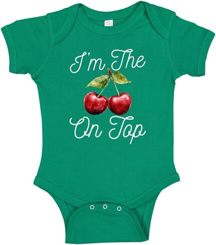 I'm The Cherry On Top Cherry Baby Bodysuit One Piece Or Toddler Shirt Cute Fruit Baby Clothes in Kuwait