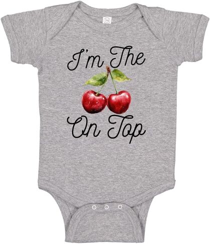 I'm The Cherry On Top Cherry Baby Bodysuit One Piece Or Toddler Shirt Cute Fruit Baby Clothes in Kuwait