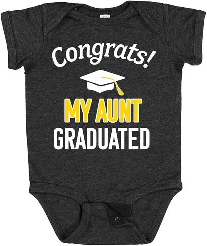 inktastic Congrats My Aunt Graduated with Cap Baby Bodysuit in Kuwait