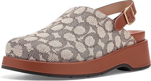 COACH Sculpted C Platform Clog in Signature Textile Jacquard in Saudi Arabia