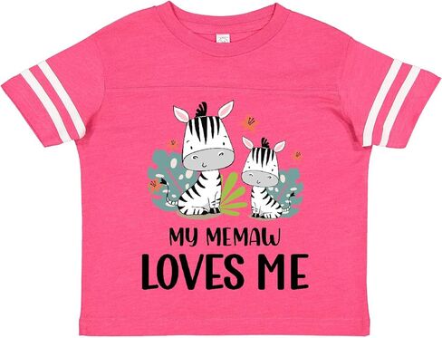 inktastic Zebra My Memaw Loves Me Toddler T-Shirt in Kuwait