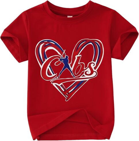 Toddler Boy Girl Baseball Shirt Game Day Graphic T-Shirt Kids Baseball Fans Outfit Sports Team Summer Tee Tops in Kuwait