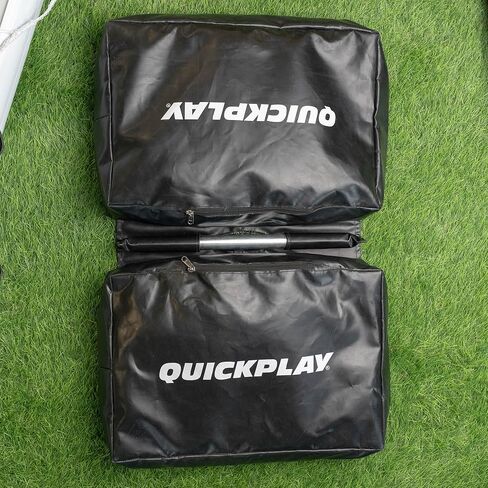 حقيبة رمل مزدوجة QUICKPLAY بوزن 44 رطلاً - أوزان أكياس رمل شديدة التحمل لأهداف كرة القدم، مرساة أهداف محمولة للفناء الخلفي والميدان، وزن معدات التدريب المقاومة للطقس in Kuwait