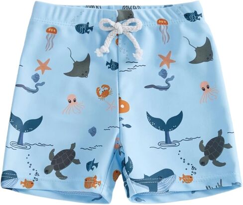Yccutest Toddler Boys Swim Trunks Infant Bathing Suit Boys Swim Shorts Swimsuit Baby Boy Quick Dry Board Shorts Kids Swimwear in Saudi Arabia