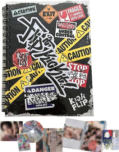 KickFlip اقلبها، اركلها! الألبوم المصغر الأول [Stop It Ver.] كتاب صور + قرص مضغوط + بطاقة صور + علامة Stop it + ملصق كود (Umm Great) in Kuwait