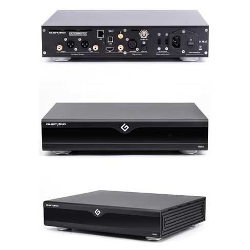 Gustard DAC-R26II 26 بت R2R DAC، جهاز فك ترميز البث المنفصل مع DSD2048، مدخل USB/Opt/Coax/IIS/AES/LAN، محول رقمي تناظري متوازن بالكامل، ساعة 10 ميجاهرتز، DAC لبث شبكة الصوت المنزلية، أسود in Saudi Arabia