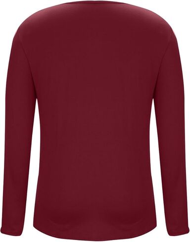 Long Sleeve Shirts for Women Maternity Tops Stretch Basic Maternity Shirts Soft Slim Fit Pregnancy Bodycon Tunic Tops Wine in Kuwait