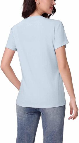Breastfeeding T-Shirts for Women Nursing Tops 2026 Loose Round Neck Double Laye Tees Maternity Pregnancy Clothes in Saudi Arabia