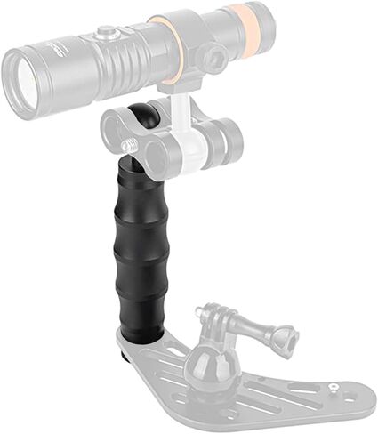 OrcaTorch ZJ12 Handle for Camera Tray, Universal Compatibility with Various Accessories & OrcaTorch ZJ13 Aluminum Ball Joint Clamp for Underwater Diving Light Arms Tray Bundle in Kuwait