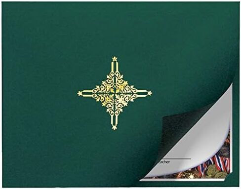 Black Linen Folder with Gold Paw - Set of 25 in Kuwait
