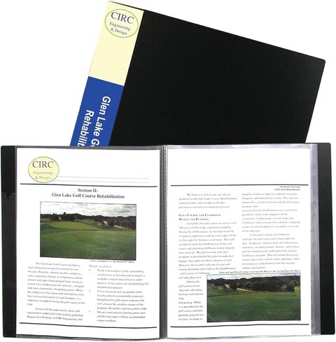 C Line Products Inc 33120 Black Bound Sheet Protector Presentation Book in Kuwait