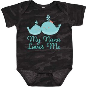 inktastic My Nana Loves Me Baby Bodysuit in Kuwait