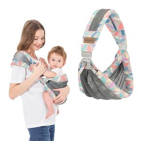 IULONEE Baby Wraps الناقل الطفل الناقل الطفل حديث الولادة إلى طفل صغير خفيف الوزن الرضع التفاف حبال الطفل حامل قابل للتعديل طفل الناقل حامل مريح حبال الطفل لحديثي الولادة تصل إلى 6-36 شهرا (الأزرق) in Kuwait