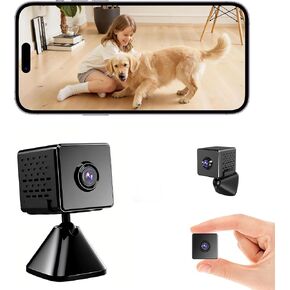 javiscam 2026 Upgraded 4K Spy Camera, Mini Hidden WiFi Camera with Live View, Plug-in Indoor Security Cam, 24/7 Recording, Motion Alerts, Night Vision, Cloud & TF Storage in Kuwait