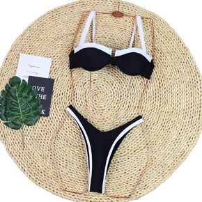 Catalpalev Women's Swimsuit Two Piece High-Waisted Slimming Beach Bikini Set Bathing Suit Swimwear in Saudi Arabia