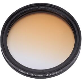 Dpofirs Graduated Color Filter, Gradual Color Lens Filter with HD Coated Resin and Aluminum Alloy Frame, 40.5mm for DSLR and Mirrorless Camera Lenses (Tea Colored) in Kuwait