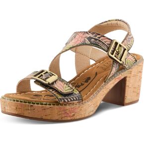 L'Artiste Jess Women’s Sandal with Hand-painted Leather & Cushioned Comfort in Kuwait