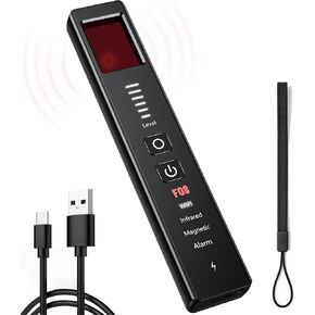 Hidden Camera Detectors, Anti-Spy Camera Finder & GPS Tracker Detector with Anti-Theft & SOS Alarm, Privacy Pen Bug Detector, Portable for Travel, Hotel, Office, Car in Saudi Arabia