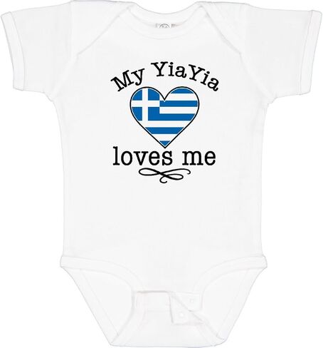 ملابس داخلية للأطفال من Inktastic My YiaYia Loves Me على شكل قلب يوناني in Kuwait