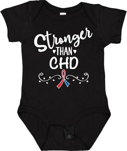 inktastic CHD Awareness Ribbon Support Baby Bodysuit in Kuwait
