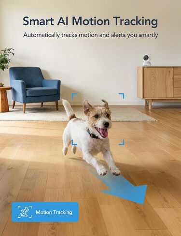 GNCC Security Camera Indoor with 2K Night WiFi Cameras for Home Security | 2K Night Vision,AI Motion Tracking, Smart detection and alerts,SD Card or Paid Cloud, WiFi Security Camera for Pet/Elderly in Saudi Arabia