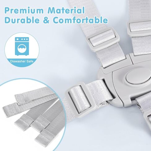 [عبوتان] أشرطة بديلة للكراسي العالية متوافقة مع كراسي Graco العالية، حزام طويل للكرسي العالي قابل للتعديل in Kuwait