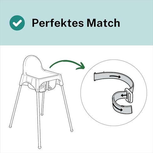 High Chair Straps Compatible with IKEA ANTILOP (1 Piece) in Kuwait