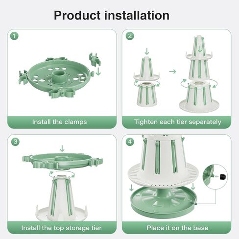 TAZENI Baby Bottle Drying Rack with Drain Pipe, 3-Tier Modular Baby Bottle Rack Dryer for Infant Feeding Accessories, Large Capacity Rack Dryer, Stable, Efficient Drying, Space Saving Organizer in Kuwait