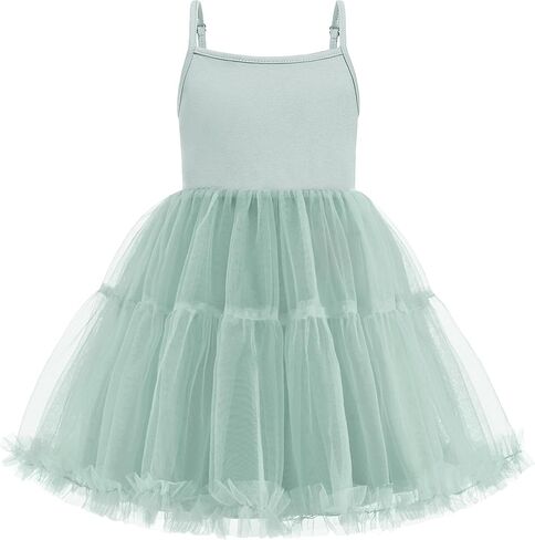 Arshiner Toddler Baby Girl Birthday Princess Dress Girls Spaghetti Strap Tulle Tutu Dresses Summer Mini Sundress 1-8Y in Kuwait