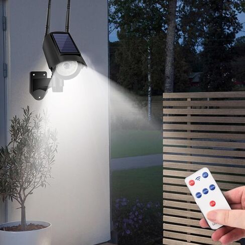 Solar Fake Security Camera Powered Human Sensor Fake Camera with Flashing Led 3 Lighting Modes Wireless Dummy Cameras for Outside 130°Action Fakes Security Cameras for Garden & Business (Black) in Kuwait