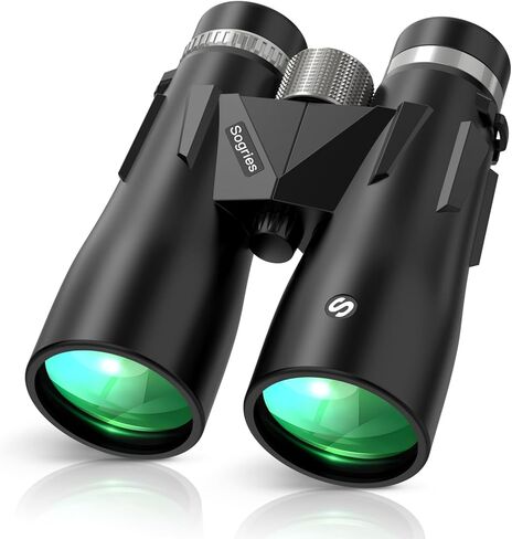 مناظير عالية القوة 15 × 52 للبالغين، مناظير عالية الدقة لمشاهدة الطيور مع عدسة BAK4 Prism FMC، مقاومة للماء ومقاومة للضباب، معدات خارجية خفيفة الوزن للمشي لمسافات طويلة والصيد ومشاهدة النجوم والسفر والأحداث الرياضية in Kuwait