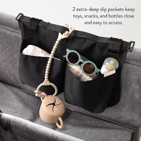 Itzy Ritzy Stroller and Wagon Foldover Organizer (Black) in Kuwait