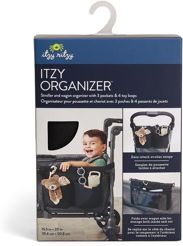 Itzy Ritzy Stroller and Wagon Foldover Organizer (Black) in Kuwait