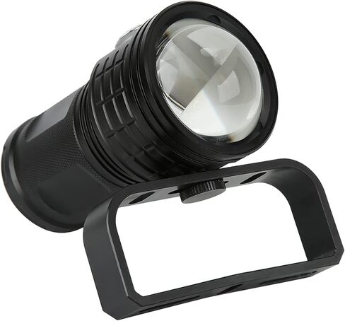 مصباح يدوي Fafeicy QX3 400LM LED COB تحت الماء للتصوير الفوتوغرافي بالفيديو 100 متر (أسود) in Kuwait