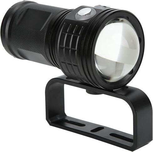 Fafeicy QX3 400LM LED Flashlight COB Underwater Dive Torch for Video Photography 100M (Black) in Kuwait