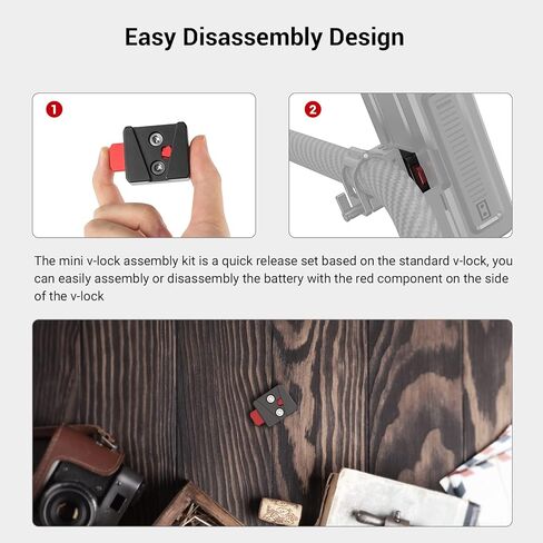 SMALLRIG V Mount Battery VB50 Black and Mini V-Lock Assembly Kit in Kuwait