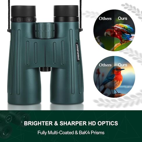 18x56 UHD Binoculars for Adults High Powered with Upgraded Phone Adapter, Wide Field of View Binoculars with Clear Low Light Vision, Lightweight Waterproof Binocular for Bird Watching Travel Cruise in Kuwait