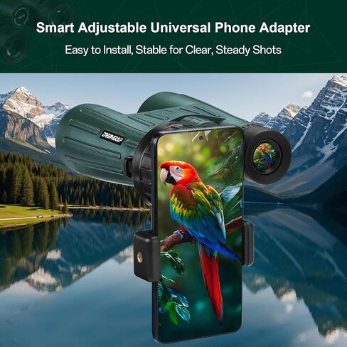 18x56 UHD Binoculars for Adults High Powered with Upgraded Phone Adapter, Wide Field of View Binoculars with Clear Low Light Vision, Lightweight Waterproof Binocular for Bird Watching Travel Cruise in Kuwait
