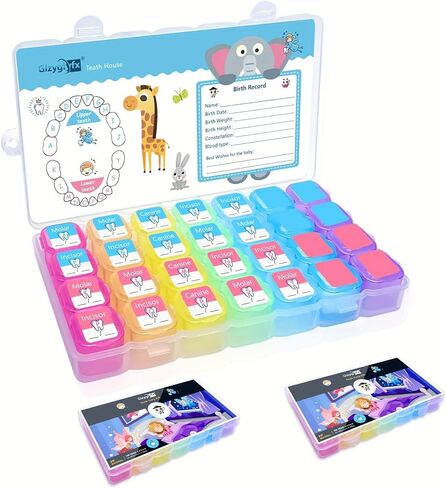 Tooth Fairy Box, Tooth Holders for Kids Keepsake, Tooth Container Box Gift, Tooth Saver PP material for Boy or Girl, Plastic storage containers for household use (1 PCS) in Kuwait