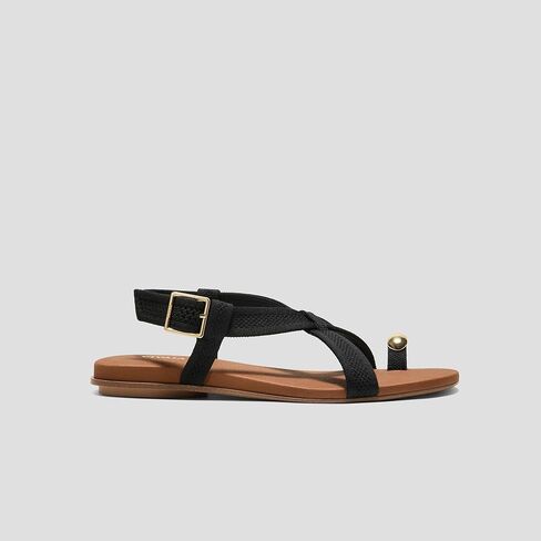 VIVAIA Derorice Women's Ring Toe Metal Flat Sandals Summer Slip-on Square Open Toe Non-Slip Vocation Sandals in Saudi Arabia