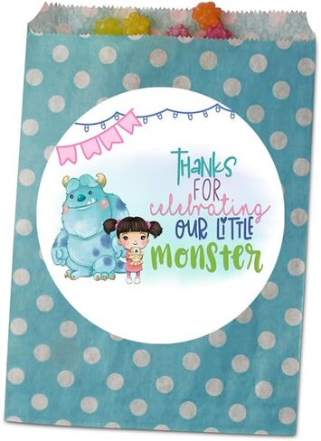 Silly Goose Gifts A Sweet Little Monster Is On The Way - Monsters Inc Baby Shower Character Themed Supply (Baby Shower Stickers) in Kuwait